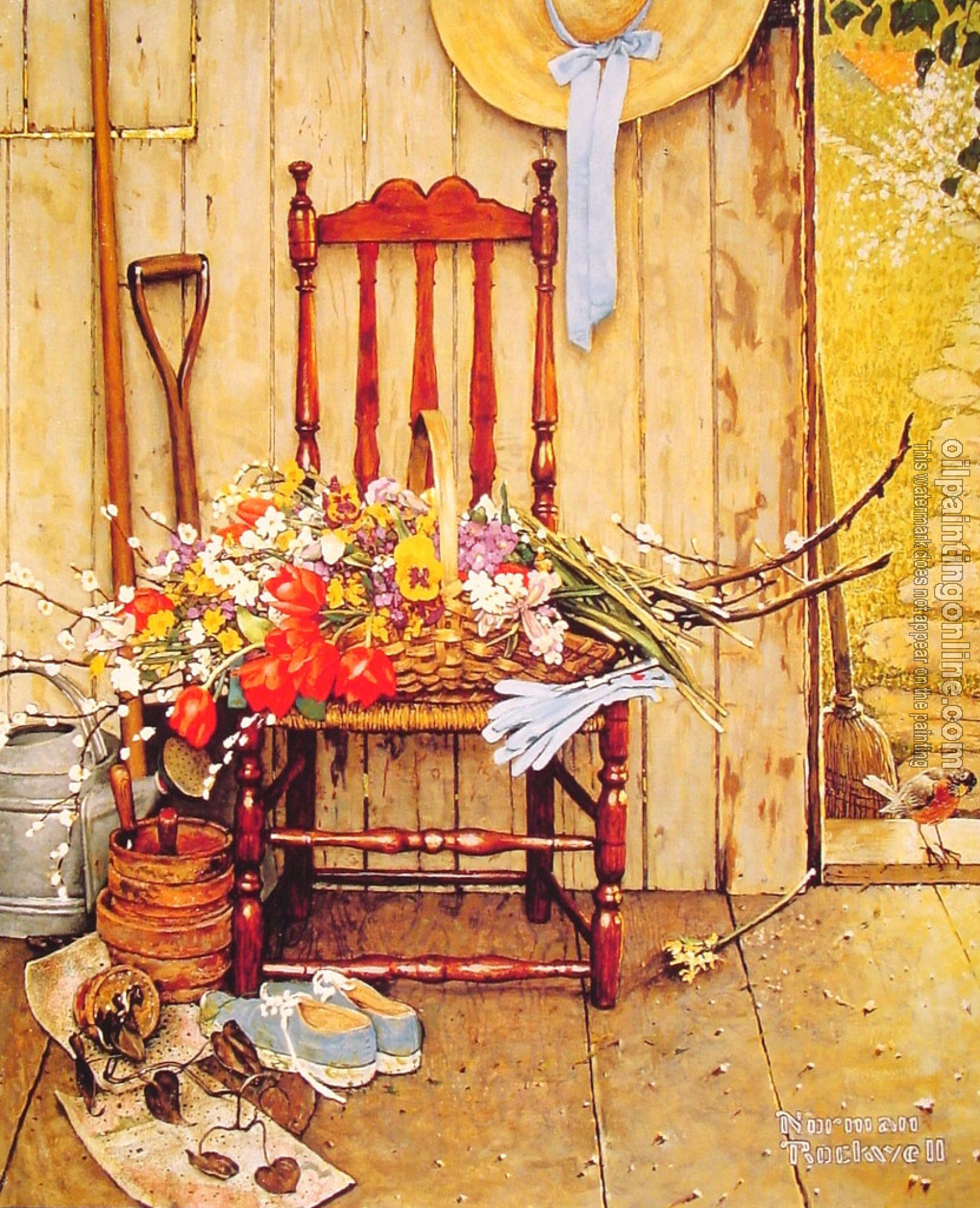 Rockwell, Norman - Spring Flowers